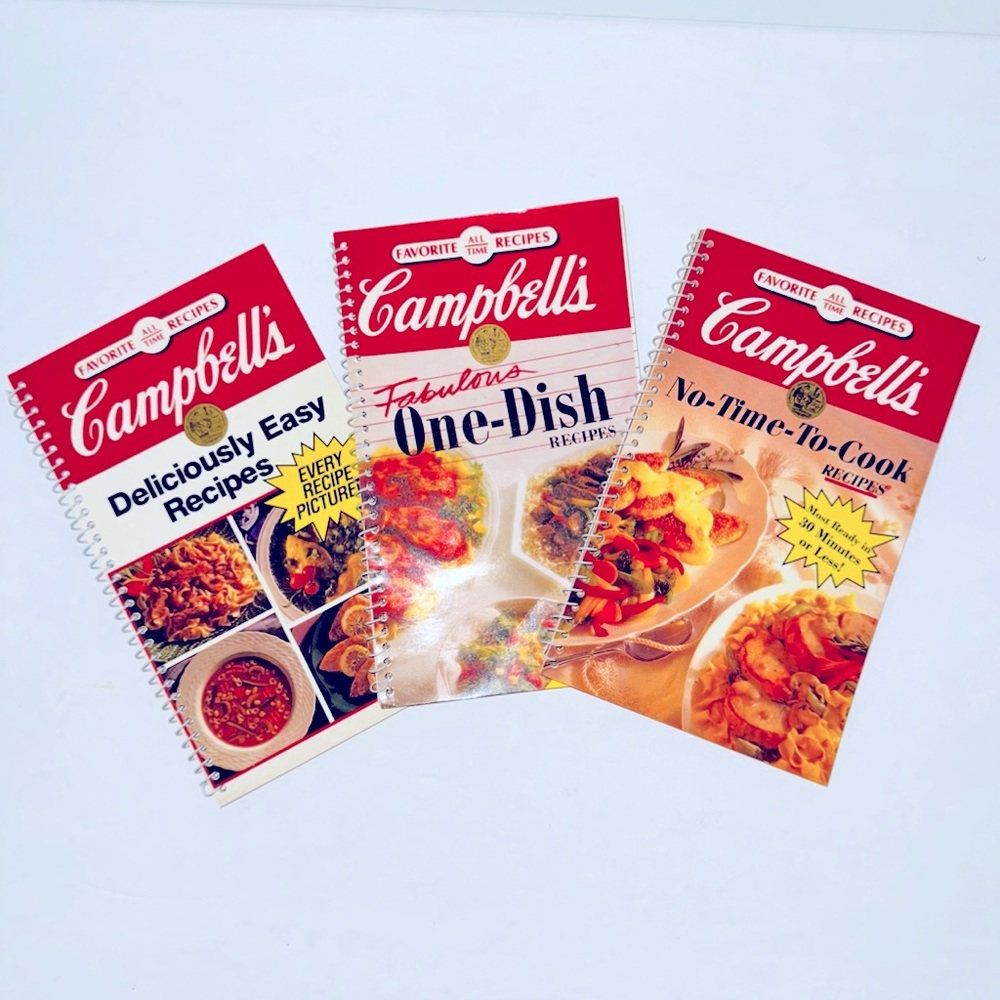 COOKBOOKS - Bundle/3 Vtg Campbell’s “Favorite All Time Recipes” Series, 1992-93